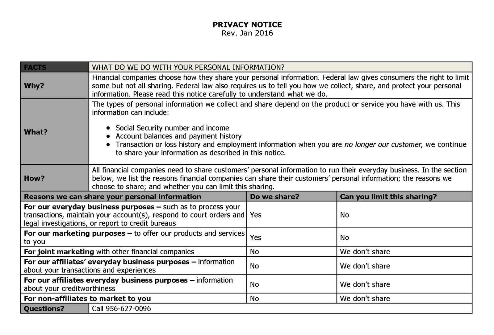 Privacy Policy Part 1